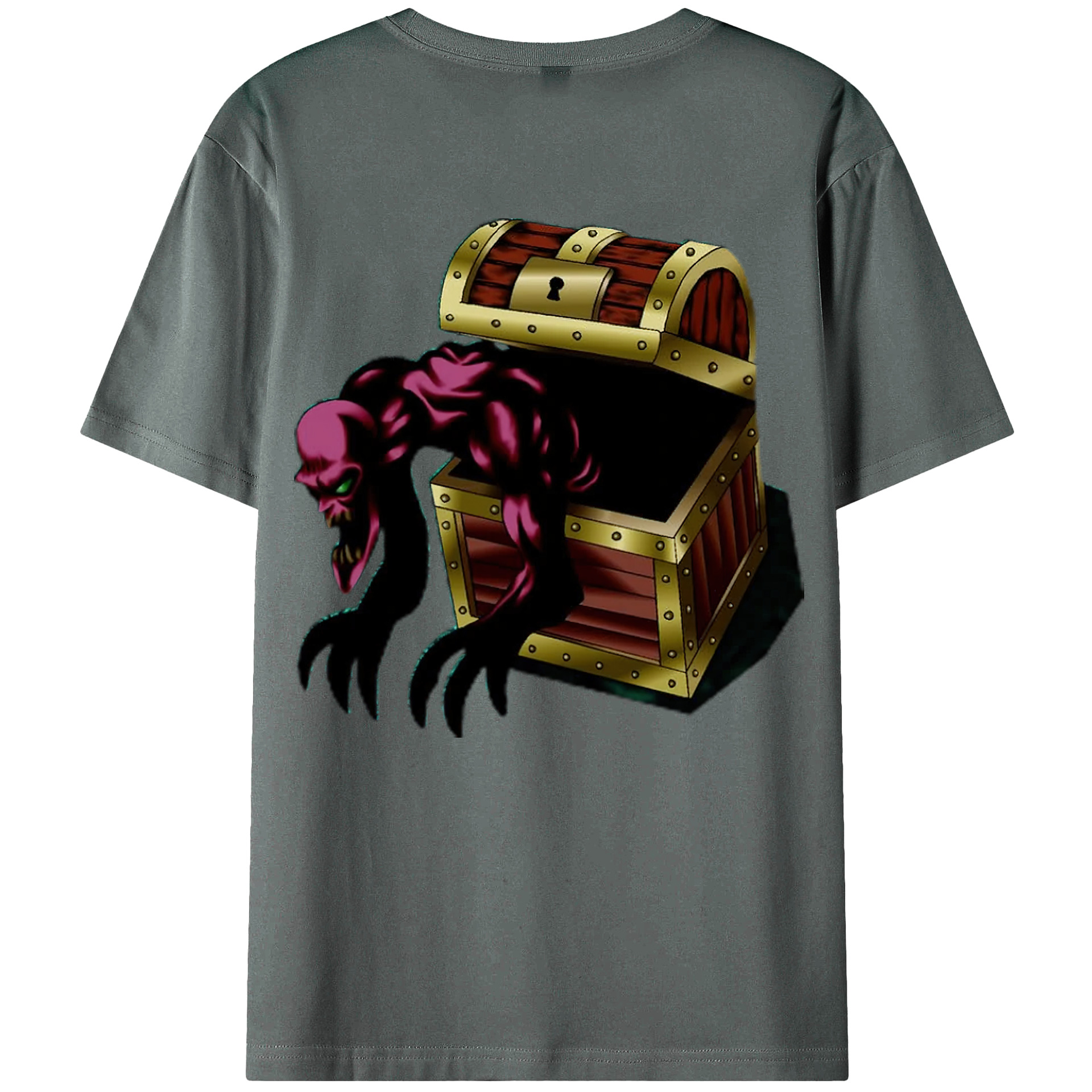 （画像用） 遊☆戯☆王 Yu-Gi-Oh! 綿100％ メンズ半袖Tシャツ（バックプリント） 通気性